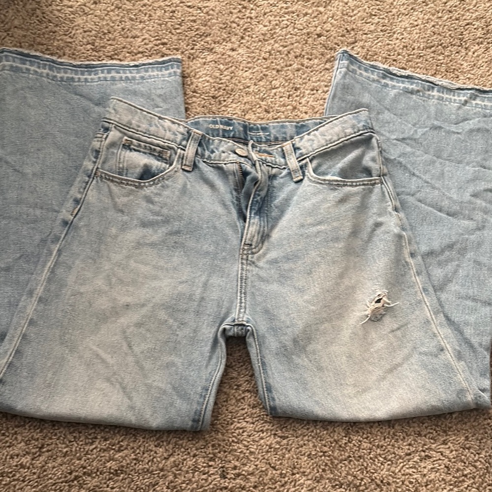 Old Navy Light Wash Ripped Jeans